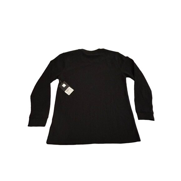 Chicago Bulls Kids Long Sleeve Black Thermal Shirt NBA Basketball Unisex 18 20 - Picture 6 of 7
